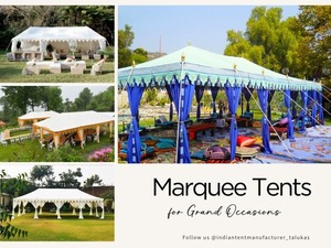 Premium 3m x 3m Canvas Canopy Tent MS <b>Frame</b> Garden Wedding <b>Gazebo</b> - Product Image 3