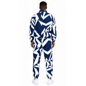 Windbreaker Tracksuit Heavyweight Eco-Friendly <b>Waterproof</b> Oversized Custom Logo 2-Piece Zipper Jacket and <b>Trouser</b> Set for Unisex - Product Image 3