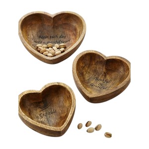 Tazón redondo de madera hecho a mano para regalo, tazón de madera de mango natural, tazón para servir, tazón para frutas, para regalo. - Product Image 4