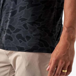 T-shirt décontracté pour homme, coupe classique, col rond, manches courtes, couleur unie, en jersey de coton, respirant, design tricoté uni - Product Image 6
