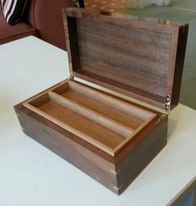 Boîte de rangement en bois écologique classique avec couvercle coulissant, taille personnalisée, boîte à bijoux pour la fête des mères - Product Image 2