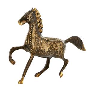 Sculpture de cheval en laiton de style antique pour centre de table, décoration de bureau et collection de cadeaux - Product Image 6