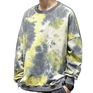 Sudadera con Capucha Casual de Invierno para Hombre, 100% Algodón, con Estampado Digital Tie-Dye y Bordado, Transpirable - Product Image 6
