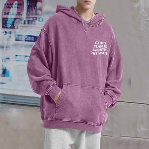 Sudadera con Capucha Personalizada con la Frase 'El Plan de Dios Vale la Pena', Sudadera Cristiana con Bordado de Jesús y Dios, de Algodón y Felpa - Product Image 5