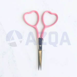 Hot Selling <b>Purple</b> Heart Shape Handle Stainless Steel Embroidery Scissors for Sewing Craft and Thread Cutting Industrial Use - Product Image 6
