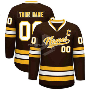 New Design Custom Sublimation Printing Ice Hockey Wear 100% <b>Polyester</b> Personalized for Men Plain ice hockey <b>shirts</b> for adults - Product Image 5