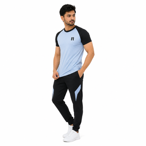 T-shirts de performance raglan personnalisés pour hommes, séchage rapide, respirants, pour le sport, fournisseur d'activewear à marque privée - Product Image 4
