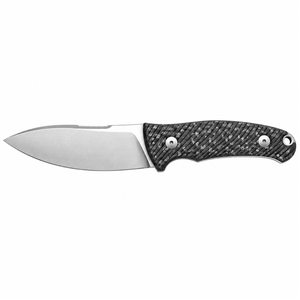 Cuchillos de Caza Profesionales de Hoja Fija con Hoja de Acero de Punta Ancha, Mango con Textura Tejida Negra para Bushcraft y Camping - Product Image 1