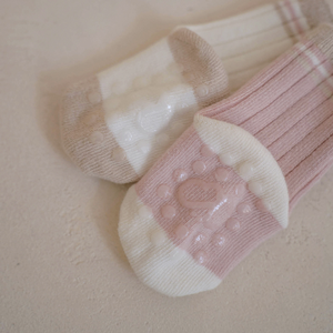 Chaussettes en coton à rayures Peekaboo pour bébés, enfants et adultes – Douces et confortables pour tous les jours - Product Image 5