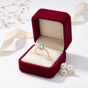 Wholesale 925 Sterling Silver Gold Plated Natural Oval Aquamarine <b>Cubic</b> <b>Zirconia</b> Adjustable <b>Ring</b> Fine Jewelry Memoria Jewels - Product Image 6