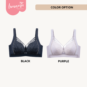 Soutien-gorge sexy en dentelle sans armatures, antibactérien, respirant, à bonnets 3/4, avec bretelles réglables, pour la maternité, l'allaitement, la grossesse et le sommeil - Product Image 6