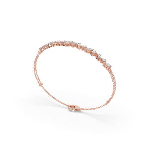 Bracelet en or 14K/10K léger, style unique, diamant de laboratoire 1,50 carat, taille poire, pour femme, mode et glamour - Product Image 6