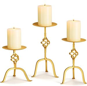 Trusted Manufacturer Traditional Cast Iron Candle Stand With Classic Look For Dining <b>Table</b> Decoration And Home Interior Styling - Product Image 1