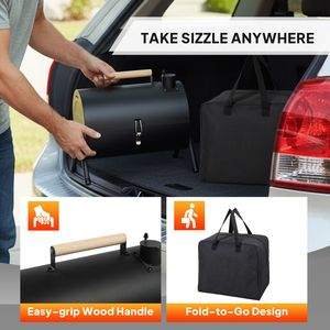 Griglia a Carbone Portatile a Due Lati, Barbecue da Tavolo per Campeggio e Giardino - Product Image 6