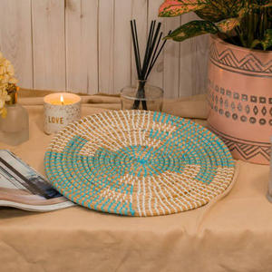 Handmade Seagrass Woven <b>Wall</b> Basket Natural Bohemian <b>Wall</b> <b>Decor</b> Rustic Farmhouse Living Room Bedroom Decoration - Product Image 5
