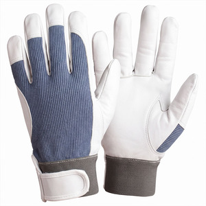 Guantes de Seguridad de Cuero de Cabra Resistentes, con Puño Elástico, Resistentes al Calor, de Grosor Adecuado, para Uso General en la Construcción - Product Image 2