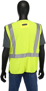 Chaleco de Seguridad de Nailon Transpirable, Ligero y de Secado Rápido, con Cinta Reflectante de Alta Visibilidad y Cierre Frontal, en Oferta - Product Image 3