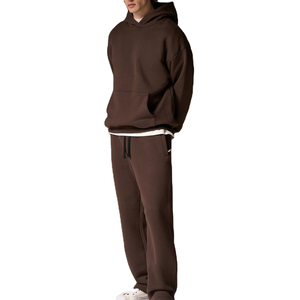 2026 Hot Sale Unisex Plus Size Oversize Hooded Fleece Winter Casual Fully Customized High Quality Tracksuit with Elastic Waist - Product Image 1