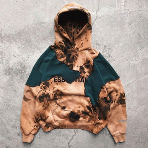 Sweat à capuche pour homme coupe courte et carrée, style vintage délavé à l'acide, avec impression DTG personnalisée, en coton épais de qualité supérieure, style streetwear - Product Image 1