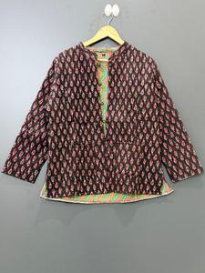 Veste matelassée d'hiver imperméable et respirante brodée de fleurs pour femme, col en V, manches longues, rembourrage en coton standard, automne, modèle simple - Product Image 6