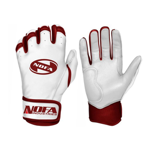 Guantes de Bateo de Béisbol Personalizados para Adultos, Transpirables, de Cuero, Ambidiestros, con Cierre de Hebilla Acolchada, Negro/Blanco, Tallas S-XXL - Product Image 3