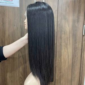 Vente à chaud de perruques extensions de cheveux humains Fermeture à lacet transparent Personnaliser la couleur des cheveux brillants sans perte de cheveux Vente en gros - Product Image 1