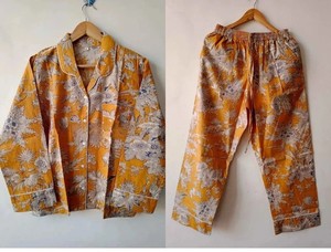 Cotton PJ Nightwear Women Handmade Night <b>Suit</b> Two Piece Set Night Dress Comfortable Sleepwear - Product Image 4