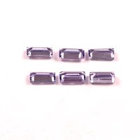Iolite naturelle 3x6mm, taille baguette, facettée, calibrée, pierre précieuse en vrac, qualité AAA++, certifiée par un tiers, pour la fabrication de bijoux, vente en gros