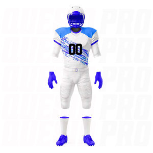 เสื้อฟุตบอลอเมริกันแบบซับลิเมชั่นสั่งทำพิเศษ ชุดทีมคุณภาพพรีเมียม อุปกรณ์นักกีฬาแบบปรับแต่งได้  ย้อมสีแบบซับลิเมชั่นเต็มตัว - Product Image 1