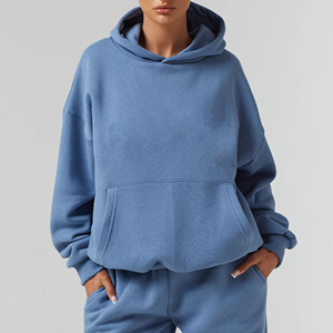 Conjunto Deportivo de 2 Piezas para Mujer, Chaqueta y Pantalón de Forro Polar, Cuello Alto con Cremallera, Estilo Casual, Color Sólido, Ajuste Regular para Todas las Temporadas - Product Image 5