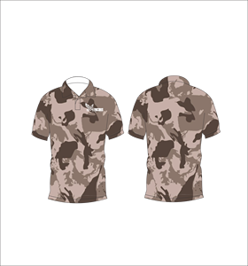 Camiseta Polo de Camuflaje Marrón Polvo, Manga Corta, Ropa Deportiva para Actividades al Aire Libre - Product Image 6