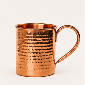 Tasse à Moscow Mule en cuivre pur tendance, finition martelée, artisanale, en cuivre de qualité alimentaire, pour cocktails, logo personnalisé - Product Image 4