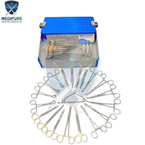 Pack de chirurgie des tissus mous vétérinaires de haute qualité, 24 pièces, ensemble d'instruments chirurgicaux réutilisables en acier inoxydable pour cliniques vétérinaires - Product Image 6