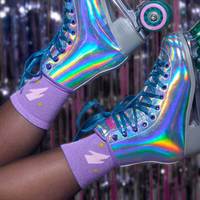 Chaussettes scintillantes respirantes pour femmes, chaussettes à paillettes brillantes, mode, fête, usage quotidien, vente en gros