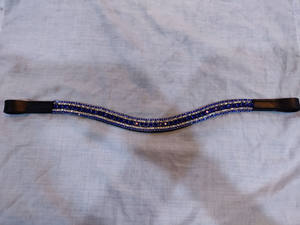 Fait sur mesure 5 rangées de cristal décoratif tout forme de cheval en cuir bande de front pour bride toutes tailles commande en gros - Product Image 3