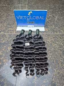 Cheveux vietnamiens originaux en vrac pour tresser des paquets bouclés profonds extensions de cheveux humains crus cuticules alignées - Product Image 5