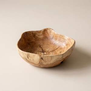 Tazón de madera para servir hecho a mano, tazón de madera para servir de calidad de exportación, tazón de madera artesanal para servir de exportación, producto de madera de marca privada - Product Image 4