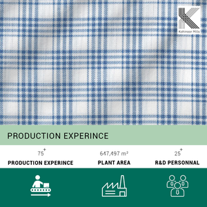 Tissu pour chemises en flanelle tissée, 100 % coton écologique - Product Image 5