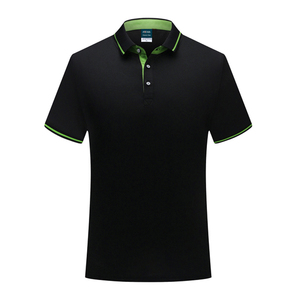 Chemise pour homme bleu foncé à manches courtes, tissée, avec col et poignets à carreaux, style décontracté, coupe classique, 100% polyester respirant - Product Image 6