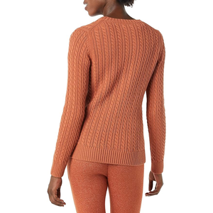 Pull en tricot épais surdimensionné pour femmes, taille plus, col rond, manches chauve-souris, coupe ample, pull décontracté - Product Image 5