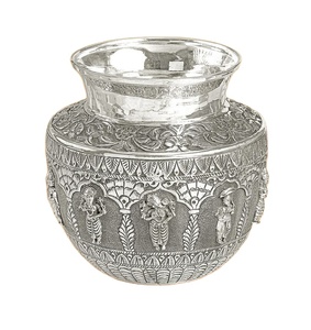 Kalash de Aluminio con Diseño Tradicional de Dios para Ceremonias Religiosas, Pooja, Templo, Adoración Diaria, Prácticas Rituales Festivas, Decoración del Hogar - Product Image 2