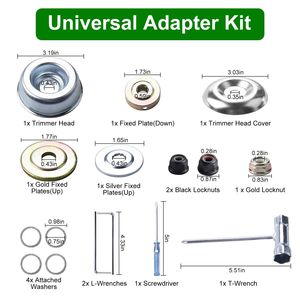 Kit Adattatore Universale Lame Decespugliatore con Punta in Carburo 10\" x 80T 9\" x 36T in Acciaio Legato Compatibili con Decespugliatori Taglio Premium - Product Image 5