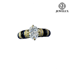 แหวนค็อกเทลเงินแท้ 925 ชุบโรเดียม คุณภาพพรีเมียม Jewelux ประดับเพชรทรงกลมเจียระไนแบบบริลเลียนท์ เหมาะสำหรับงานหมั้นและวันครบรอบ ได้รับการรับรองจาก IGI - Product Image 5