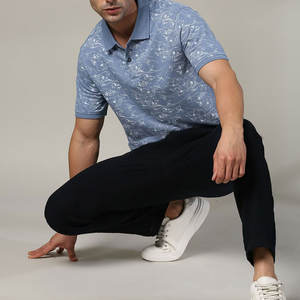 Polo homme personnalisé, nouveau design, luxe, décontracté, coupe slim, élégant, manches courtes, 100% coton. - Product Image 5