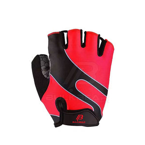 High Quality Summer Leather Half Finger Cycling <b>Gloves</b> for Men <b>Touchscreen</b> Compatible Lightweight Comfortable Grip for Road - Product Image 4