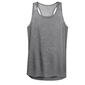 Women's Workout <b>Tank</b> <b>Tops</b> Racerback Athletic Yoga Shirts Loose Fit Sleeveless Gym Sports <b>Tops</b> XS Size Knitted Fabric Front Logo - Product Image 1