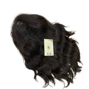 Nueva Llegada Vietnamita Cabello Humano Negro Natural Ondulado Suizo 5x5 HD Peluca Frontal de Encaje - Product Image 1