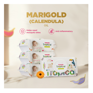 Lingettes humides pour bébé Mamamy Tropical OEM, 90 pièces, non tissées, 100% rayonne, huile de calendula et d'Inca Inchi, taille 200mmx150mm, avec couvercle - Product Image 2
