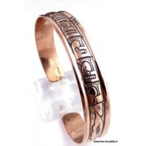 Asthamangal Women's Buddha Mantra Healing <b>Copper</b> Charm Bracelets - Product Image 4