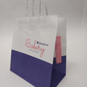 Sacs en papier kraft pour le shopping, recyclables, en vrac, avec poignées torsadées, durables, pour emballages de boutiques - Product Image 2